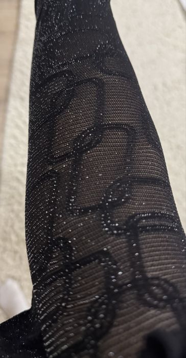 Колготки с блеском , с рисунком