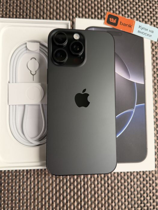 96%!256GB!iPhone 16 Pro MAX Black Titanium* Лизинг TBI 30€/м айфон 16 про макс