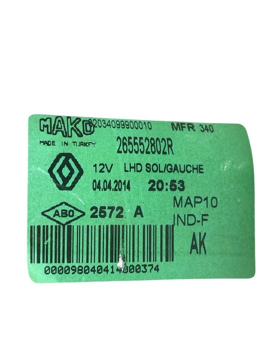 Stop Stanga Spate Renault Fluence L30_ 2010 - > 265552802R