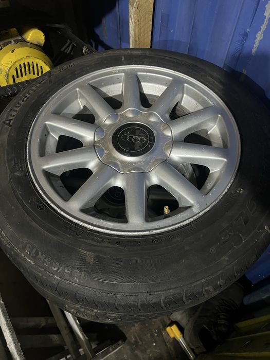 Рамашка диск ауди 100 оригинал с резиной 195/65/15