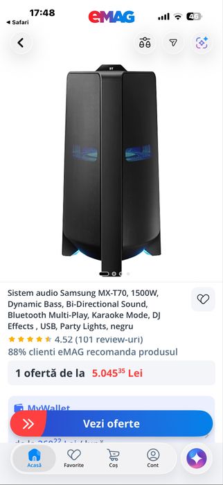 Boxa Samsung 1500w