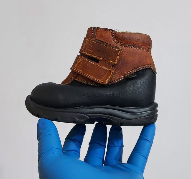 Ghete iarnă KAVAT SUEDIA, încălțăminte piele naturală, mărimea 22 unis