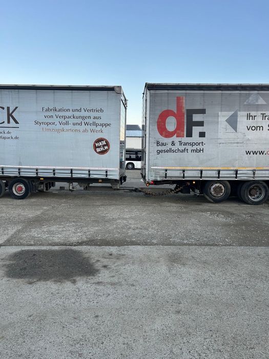 Camion MAN TGA 26.430 + remorca ACKERMANN GALVANIZATA cu prelata