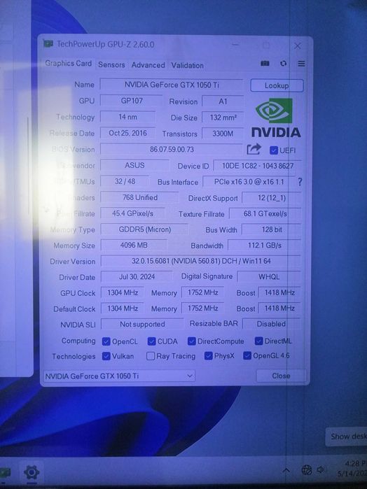 PC Gaming GTX 1050Ti, i5 6400, SSD+HDD