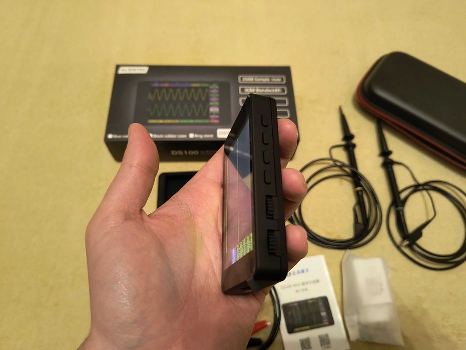 Alientek DS100  50Mhz 250M 3.5IPS Двуканален  осцилоскоп с генератор