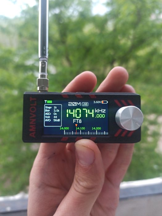 HF радио приемник 0.15Mhz-30Mhz + FM ATS mini pro