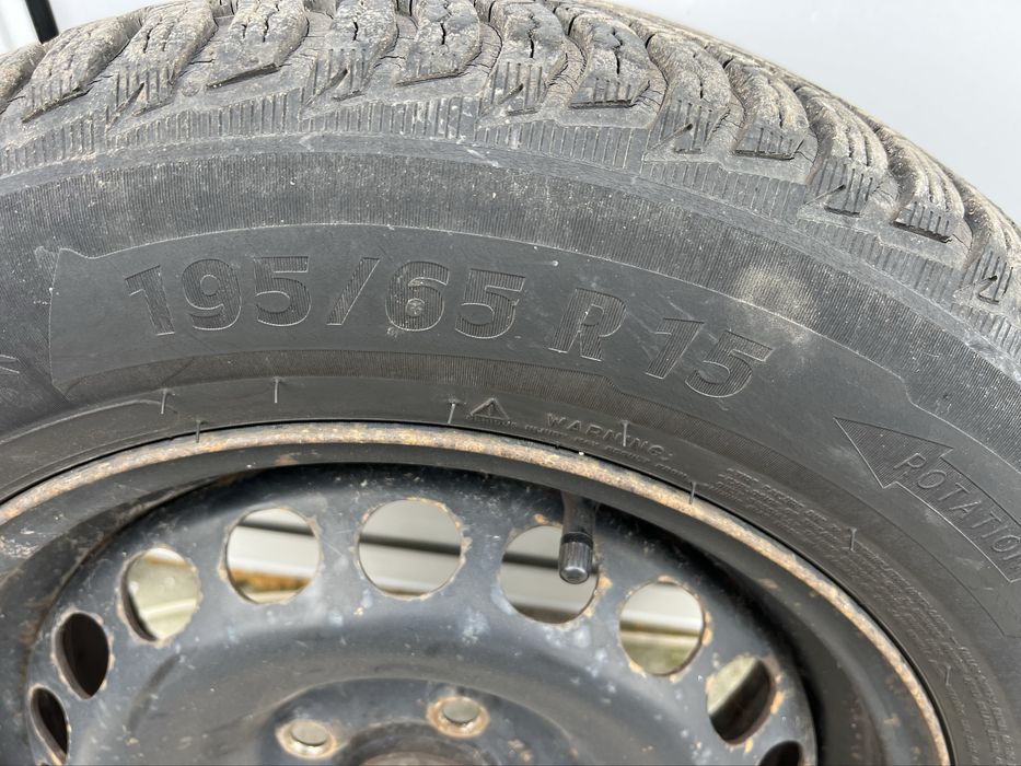 Железни Джанти 15-ки 5/112 със зимни гуми Michelin Alpin 5