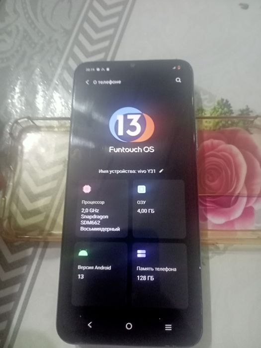Продается телефон VIVO Y 31 в хорошем состоянии