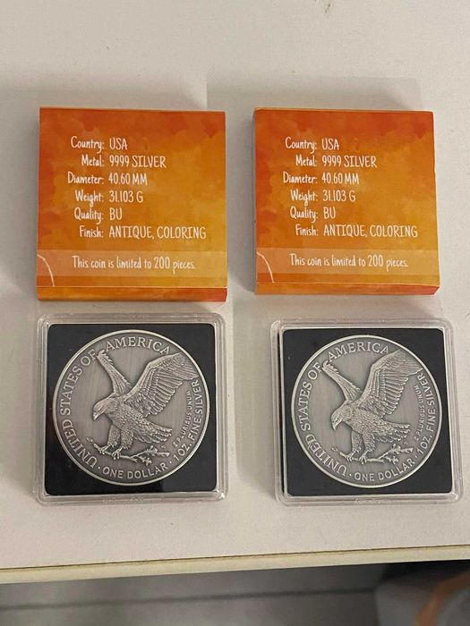 Сребърни монети 2x1oz
