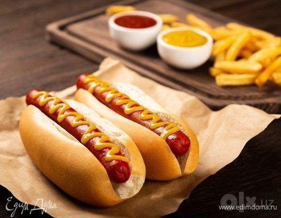 Xot-dog non, burger, doner, baton