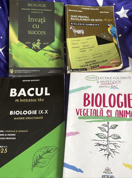 Pachet 4 Ghiduri Biologie BAC 2024-2025 - Clasele 9-10