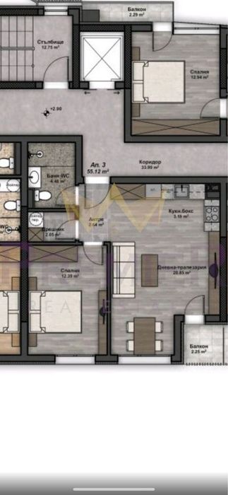 Продава се Двустаен апартамент в София, Люлин 4 - 65 кв.м за 1816 €/кв.м - Снимка #1