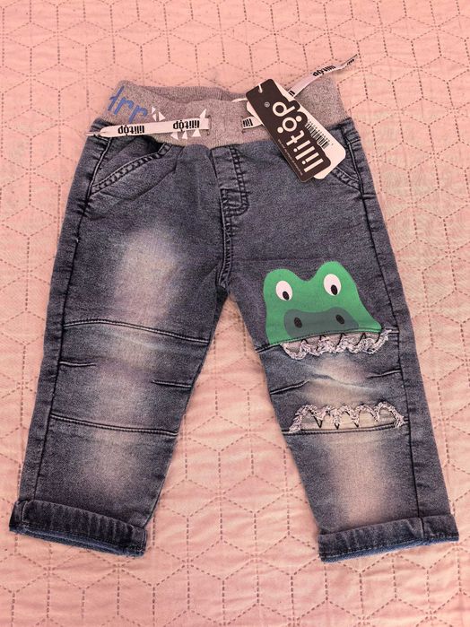 Нови дънки есен/зима момче 12-18 m, 80-86