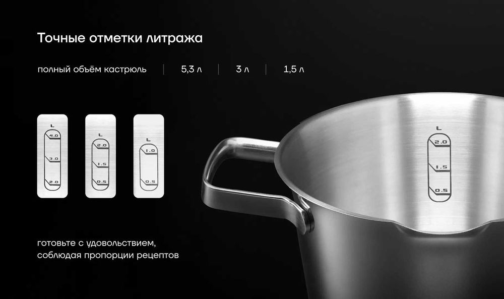 Набор кастрюль Polaris Loretto-06S