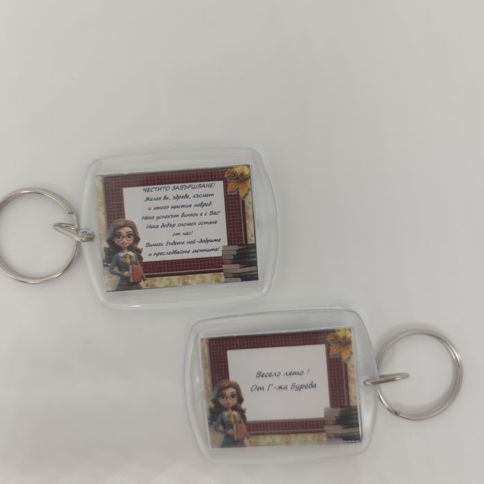 Ключодържатели за първия учебен ден