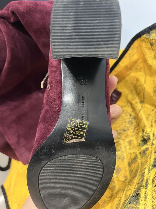 Ботфорты из натуральной замши