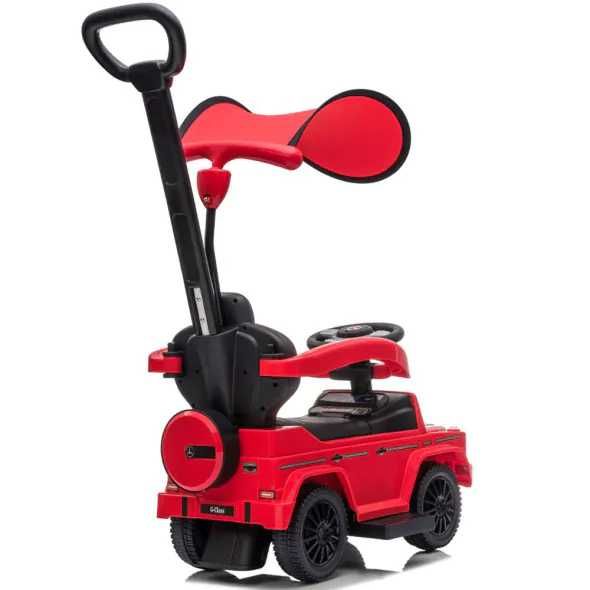 Продавам НЕИЗПОЛЗВАНА Ride-on с дръжка и сенник MERCEDES G350D ЧЕРВЕНА