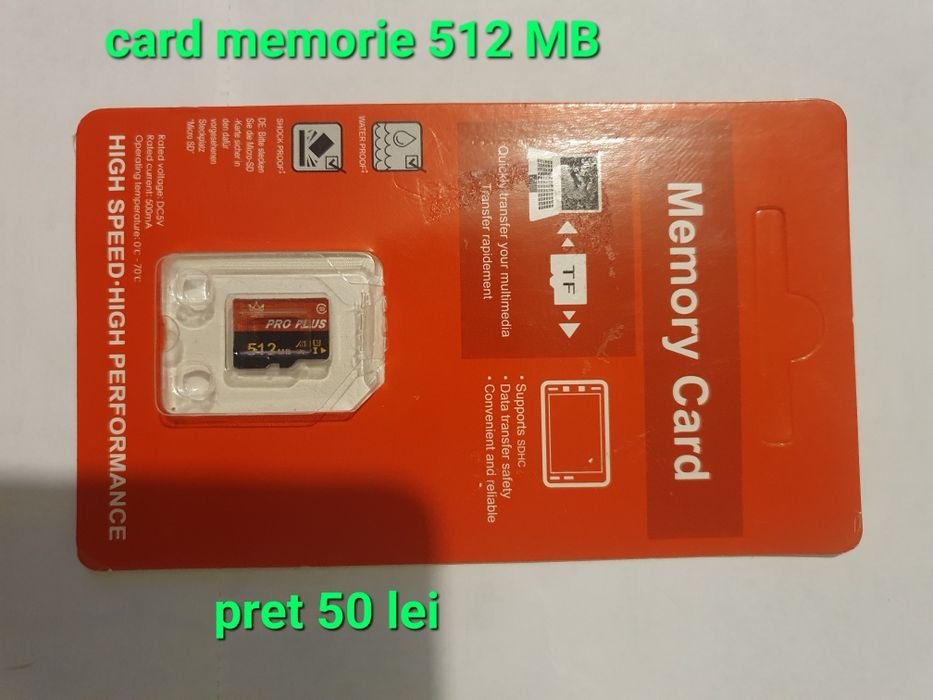 Carduri Memorie : 128/256/512 MB