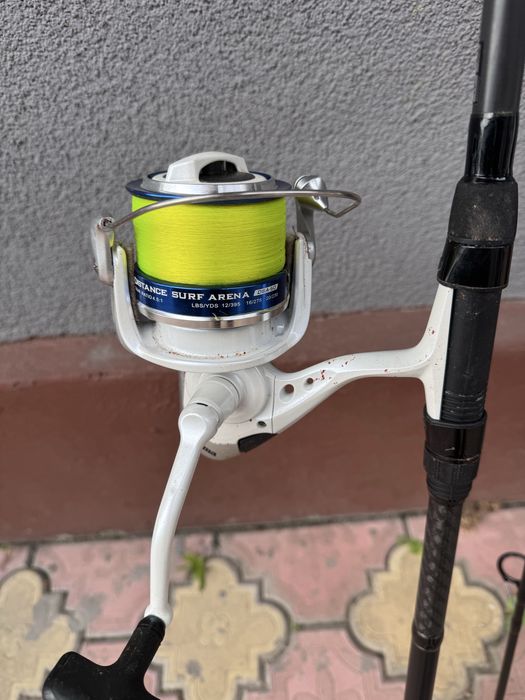 mulineta okuma 8k surf  lanseta okuma black custom 3.5lbs  3.90