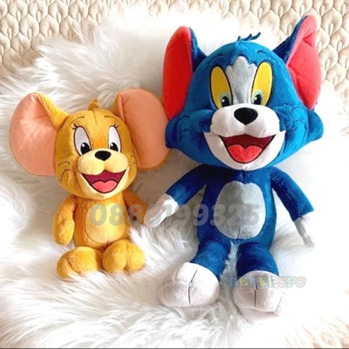 Голяма плюшена играчка Том и Джери, 55см Tom and Jerry плюшени играчки