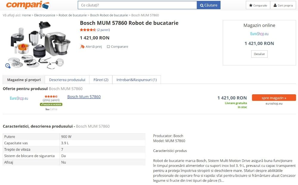 Robot de bucatarie Bosch MUM 57860