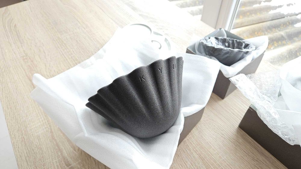 Filtru de cafea Ceramica poroasa Kubota + Dim mica + Set ceasca alba