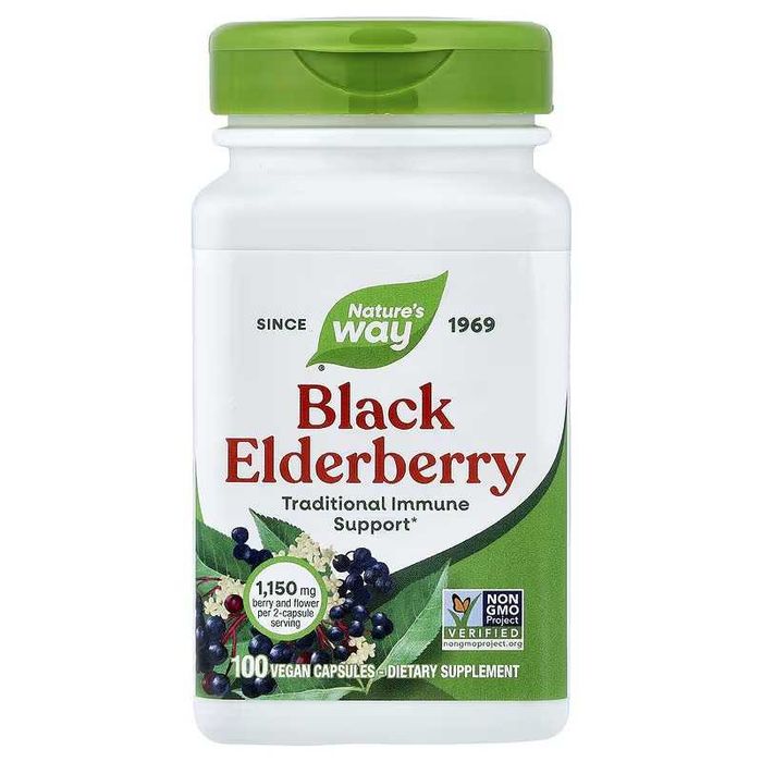 Nature's Natures Way черная бузина Black Elderberry