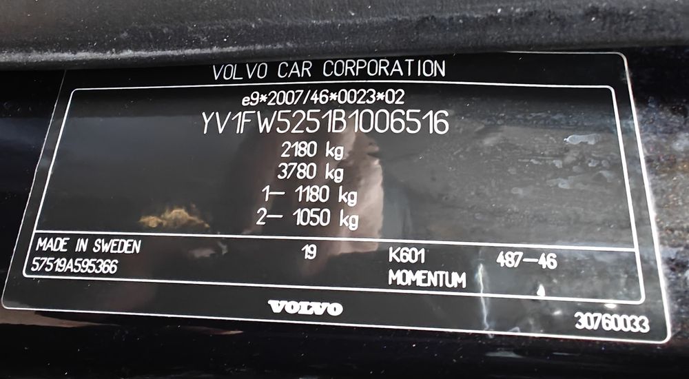 Volvo v60 an 2011