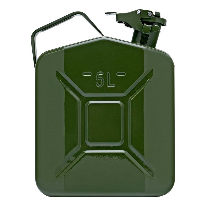 Канистра для ГСМ, металлическая, 5 литров Stels(Сертификат УЗСТАНДАРТ)