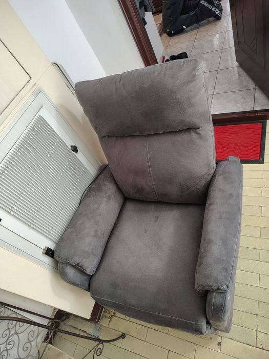 Fotoliu gri  tapiterie buna