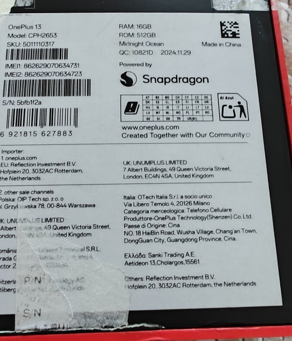 Vand telefon Oneplus 13,stare perfecta