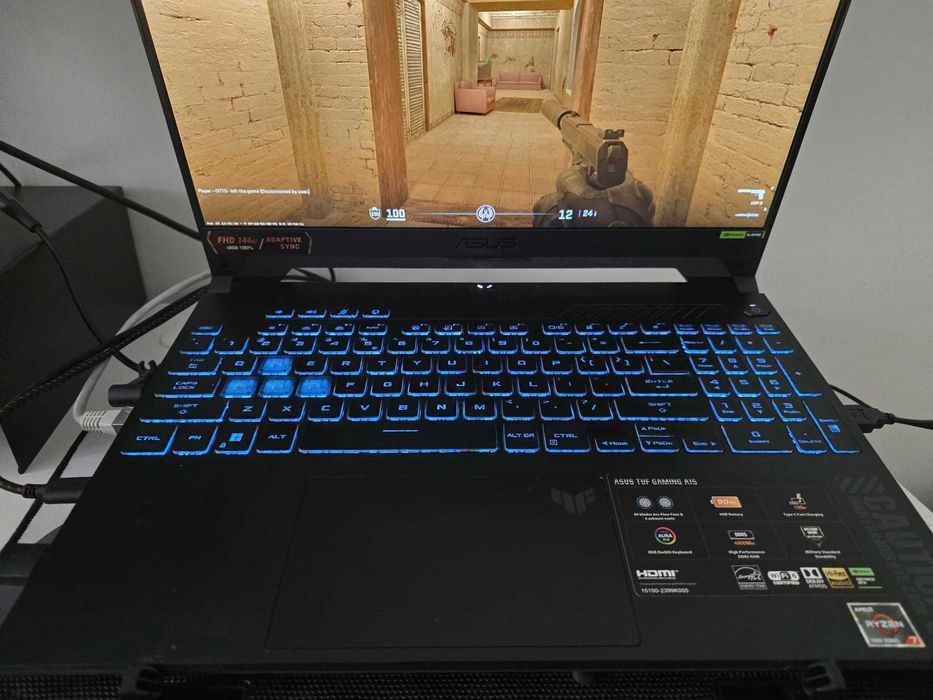 Laptop Asus TUF / Ryzen 7 7435HS / RTX 4060 / 16gb Ram / 512 ssd + 1TB