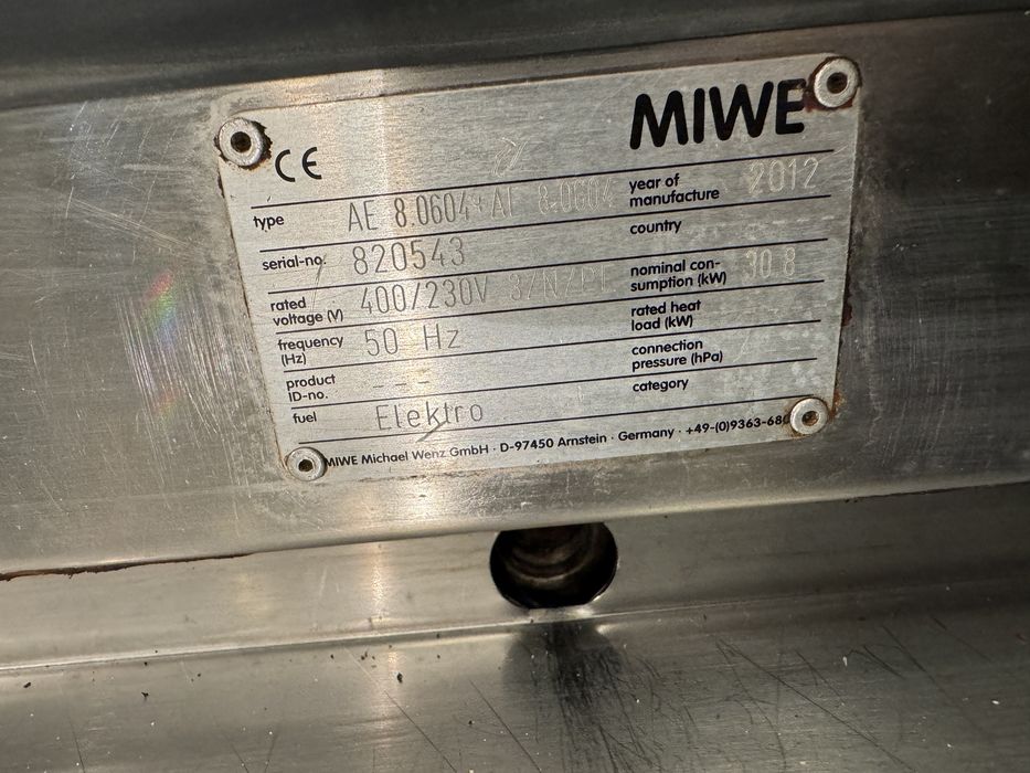 Cuptor dublu patiserie MIWE AERO 2012