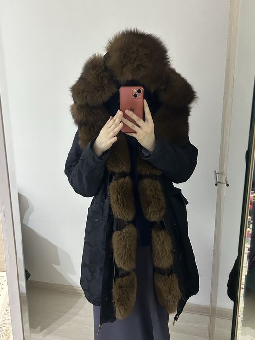 Парка натуральный мех