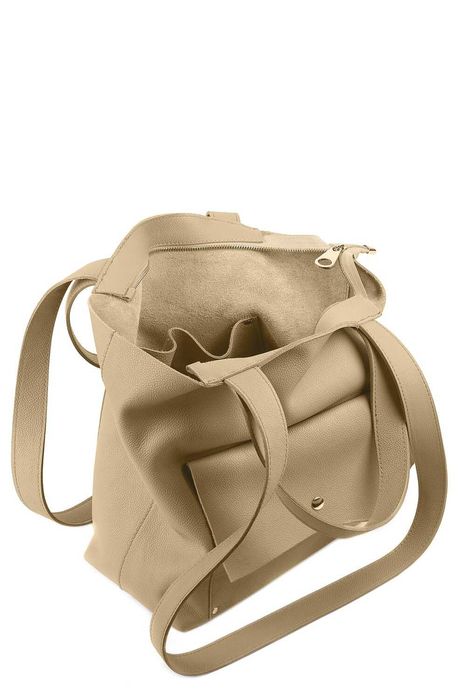 geanta piele Koja Concept, culoare cappucino, noua