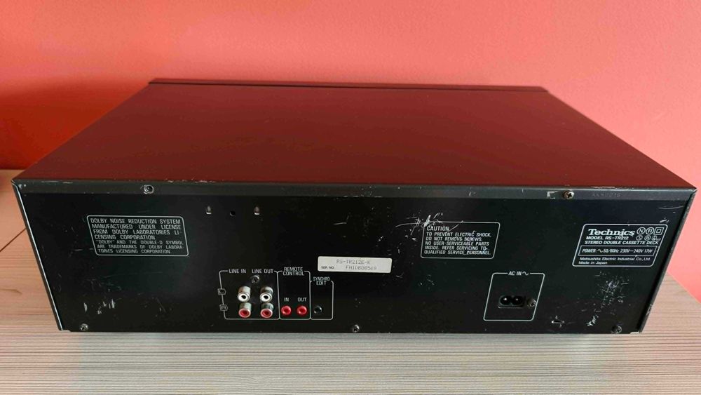 Double Cassette Deck TECHNICS RS-TR212