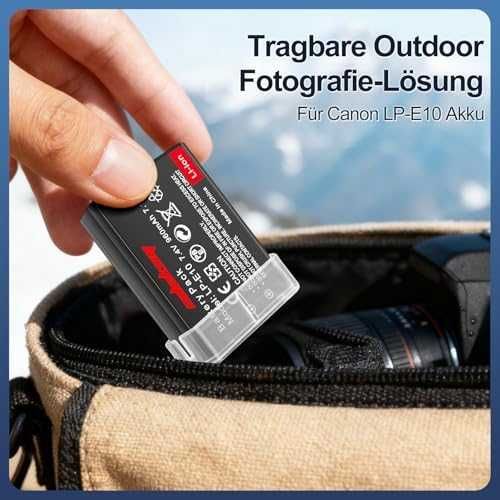 Нови LP-E10 батерии 2 броя за Canon EOS 2000D 4000D 1100D 1200D фото
