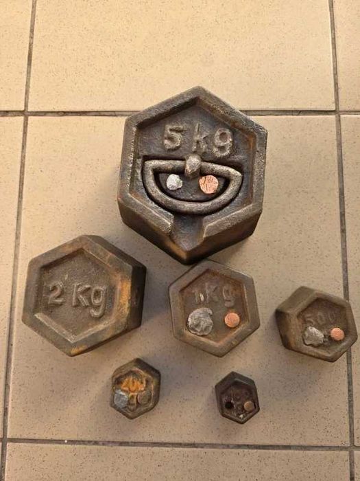 Set greutati pentru cantar (pietre cantar)