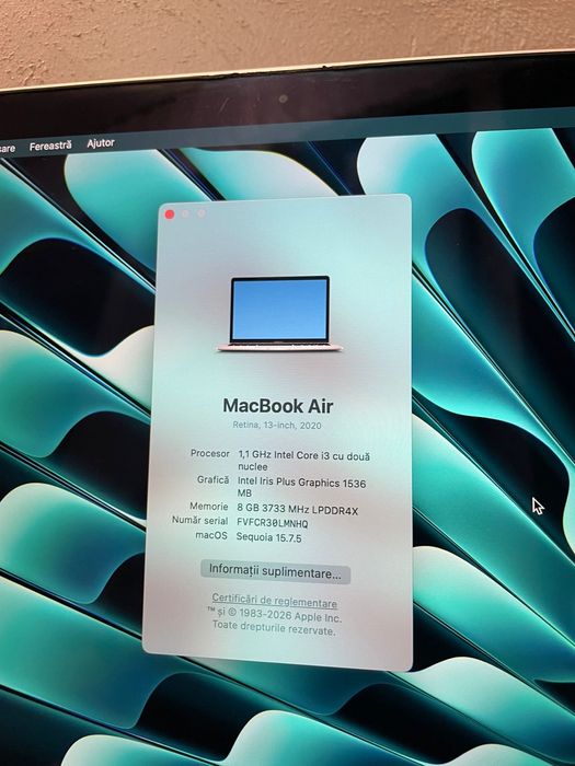 • Macbook Air 2020 • BATERIE 100% •
