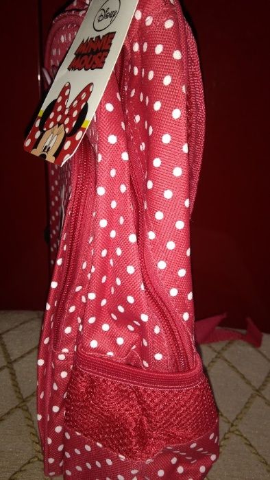Rucsac gradi + rochitai Minnie + colant 110 cm, NOU + CADOU