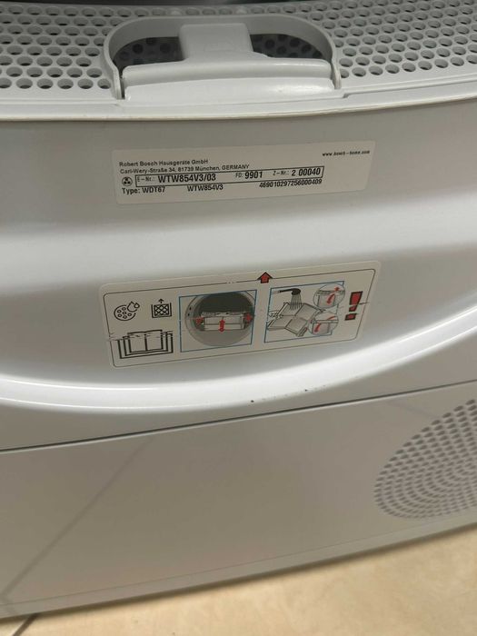 Сушилня с термопомпа 8 кг Bosch Серия | 6 A+++