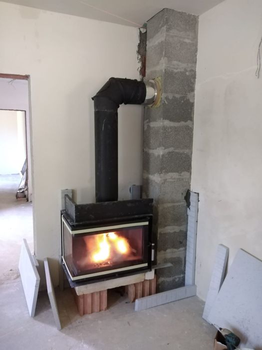 Șemineu, cos de fum, horn