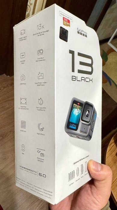 Новая GoPro HERO13 Black + Скоростная карта SanDisk 64GB (Gold)