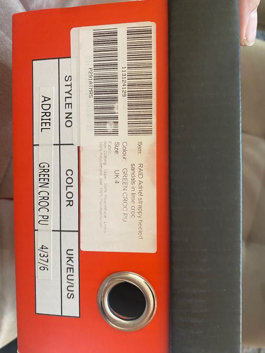 Дамски сандали Raid croc pu green