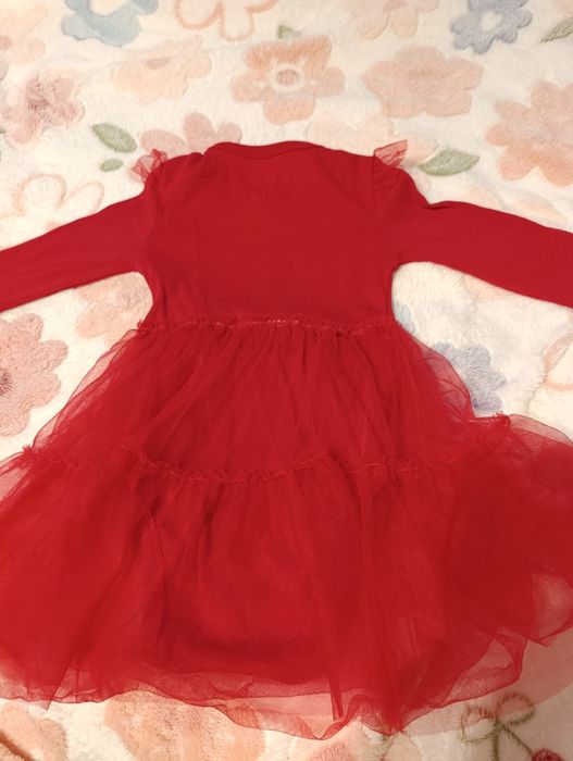 Rochie roșie fetițe 92