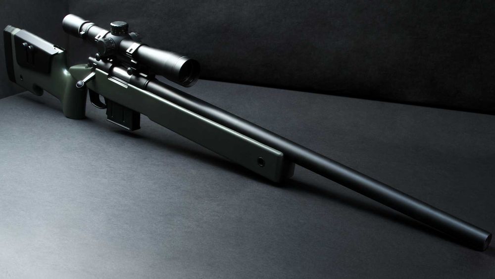 Vand pusca mitraliera PUTERNICA - arma airsoft SNIPER pistol real arc