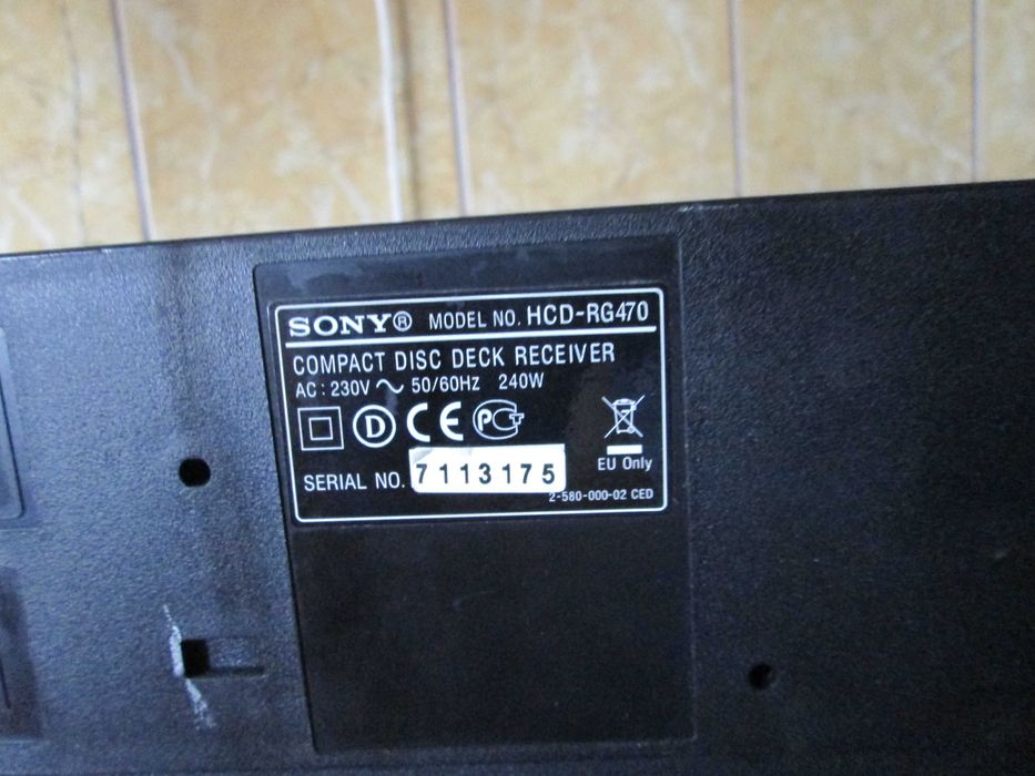 finisaj interior Sony RG 470 + telecomanda