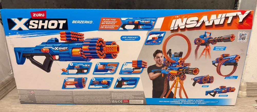 X-Shot Insanity Berzerko – nou sigilat – 48 darts