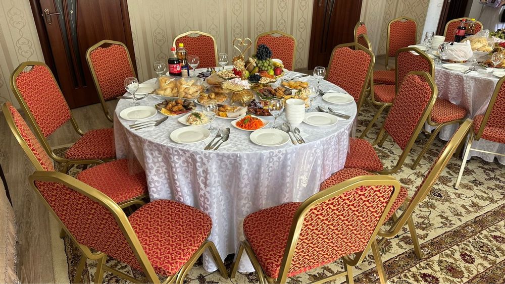 Стол - стулья , прокат посуды, казан-ошак, гуп