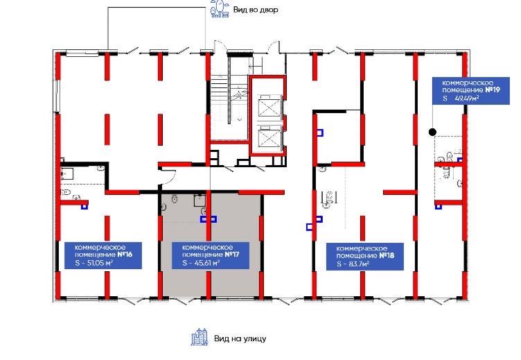 Коммерческое помещение в ЖК Jomiy 96,66 м2